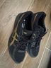 亚瑟士ASICS男鞋透气跑鞋运动鞋缓震舒适跑步鞋 GEL-CONTEND 4 黑色/金色013 44 实拍图