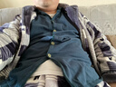 浪莎睡衣男款秋冬四季25年新款纯棉100%长袖可外穿大码男士家居服套装 01N10708 3XL （150-170斤） 实拍图
