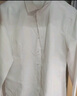 EAEOVNI长袖衬衫女商务免烫春夏职业装白色正装银行衬衣面试工作服修身OL 纯白色【方领】 37 【98-108斤】 实拍图