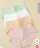 红豆内裤女纯棉抑菌裆女士内裤棉氨中腰三角裤4条装 组合一170 实拍图