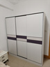 白浅【免费安装】衣柜卧室储物柜子移门衣橱简易推拉门大衣柜 【三门】1.8米主柜 实拍图