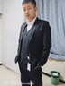 卡度顿西服套装男三件套职业商务小西装正装外套男修身新郎伴结婚礼服 黑色双扣【西服+西裤+马甲+衬衫 3XL 【141-155斤】+8件礼品 实拍图