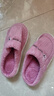 小熊小兔踩屎感棉拖鞋女士厚底防滑冬季外穿居家情侣保暖学生男 小熊小兔棉拖-粉色 38-39 适合37-38 实拍图