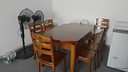 上林春天实木餐桌 可伸缩折叠实木餐桌椅组合餐桌餐椅圆形饭桌子餐厅家具 1.38米胡桃色 一桌六椅 实拍图