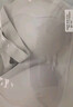 都市丽人软支撑内衣女文胸无痕上托大胸显小无钢圈薄款防下垂胸罩灰兰色XL 实拍图