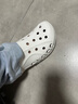 CROCS卡骆驰洞洞鞋贝雅男鞋女鞋轻便耐磨一脚蹬拖鞋休闲鞋|10126 白-100 44 (280mm) 实拍图