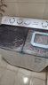 奥克斯（AUX）洗+脱13公斤洗衣机大容量半自动洗衣机宿舍家用双缸小型波轮双桶洗衣机迷你洗脱一体 黑色（洗涤10KG+脱水6.5KG） 实拍图