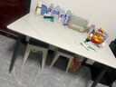 全品屋岩板餐桌家用4-6人小户型餐桌椅全套长方形现代简约客厅吃饭桌子 【12MM厚】哑光雪山白 送货入户 120cm 【宽70CM】单桌子 实拍图