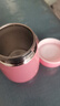 【秋冬必备】304保温杯不锈钢企鹅呆萌创意便携卡通儿童水杯 粉色 实拍图