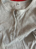 优衣库女装罗纹亨利领T恤/长袖修身短款内搭打底479591 487908 487908/02浅灰色 XS 实拍图