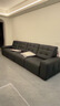 左右意式极简劳伦斯沙发简约客厅头层牛皮沙发6067大四人位黑 实拍图