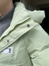 鸭鸭（YAYA）羽绒服女中长款冬季新款时尚休闲百搭可拆卸帽加厚防寒保暖外套XB 绿色 M (160) 实拍图