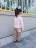 G.duck童装女童裤子秋冬加绒儿童毛呢裤加厚保暖宝宝卫裤春秋女孩格子裤 兔子咖色【加绒】 100 建议90-100cm3-4岁 实拍图