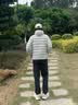 迪桑特（DESCENTE）TRAINING系列男士防水透湿抓绒保暖梭织运动长裤 BK-黑色 L (175/84A) 实拍图