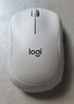 罗技（Logitech）M221 轻音鼠标 无线鼠标 办公鼠标 对称鼠标 带无线微型接收器 米白色 实拍图