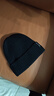 海澜之家（HLA）帽子男士秋冬季保暖加绒毛线针织帽女含羊毛防风防寒 黑色 实拍图