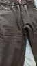 皮尔卡丹（pierre cardin）加绒加厚牛仔裤男直筒修身冬季潮流男裤青年长裤休闲221100黑色31 实拍图