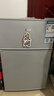 奥克斯（AUX）家用双门迷你小型冰箱 冷藏冷冻保鲜小冰箱 宿舍租房节能电冰箱 【国家补贴】BCD-24K118 基础款 银色 实拍图