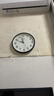 康巴丝（Compas）挂钟客厅 简约静音客厅石英钟表挂墙时钟 c2866 黑色 30.5cm直径 实拍图