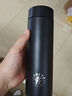 丽贝德智能指纹解锁保温杯识别开启锁温保冷316不锈钢指纹 幻影黑 500ML 实拍图