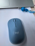 罗技（Logitech）M221 轻音鼠标 无线鼠标 办公鼠标 对称鼠标 带无线微型接收器 雾霭蓝 实拍图
