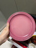 酷彩（Le Creuset）炻瓷19/23cm圆形碟 家用餐具水果盘甜品盘西餐盘沙拉盘餐盘 圆形碟石英粉 23cm 实拍图