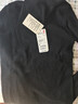 优衣库女装精纺美利奴羊毛罗纹两翻领针织衫/长袖毛衣478337 09 黑色 M 实拍图