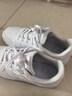乔丹女鞋板鞋皮面小白鞋厚底增高革面休闲鞋女款运动鞋 实拍图