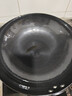 阎铁匠章丘炒锅铁锅 炒菜锅无涂层家用不易粘锅圆底轻便炒勺锻打已开锅 32cm黑锅镜面木把款3-5人D 32cm 圆底炒锅 实拍图