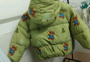 嘟嘟家男童棉服加厚宝宝外套冬季儿童棉袄女童棉衣上衣小童冬装 绿色100 实拍图