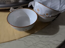 陶瓷碗家用喜庆乔迁新居碗碟餐具套装岁月静好饭碗 岁月静好3碗 实拍图