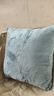 京东京造棉花糖抱枕 超柔棉棉绒沙发床头客厅办公室腰靠枕垫 蓝色45x45cm 实拍图