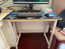 舒客艺家 电脑桌台式小户型小桌子家用学习桌写字办公书桌电竞长条桌子 木纹白架单桌80*50*74 加固电脑桌 实拍图