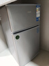 奥克斯小冰箱家用小型迷你冷藏冷冻两用出租房宿舍用节能省电寝室办公室电冰箱 【热卖款 升级净化去味】22A126DW银 实拍图