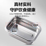 乐扣乐扣（LOCK&LOCK）本色不锈钢保鲜盒饭盒带饭密封冰箱厨房收纳水果零食餐盒500mL 实拍图