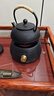 唐丰（TANGFENG）铁壶铸铁泡茶烧水壶煮茶器电陶炉煮茶壶家用功夫茶具泡茶套装 宛尔电陶炉（黑）+黑丁铁壶 实拍图