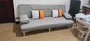 品上凯迪斯 现代简约多功能沙发床两用可折叠沙发床客厅沙发小户型懒人沙发 【新款猫抓皮】浅灰 【炫彩海绵款】1.8米长2扶手2腰枕 实拍图