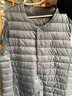 鸭鸭（YAYA）秋冬装反季轻薄羽绒服男马甲修身轻型保暖内胆马夹防寒轻便外套KX 灰色 L /175 实拍图