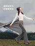 蕉下（beneunder）高弹高暖微喇裤加绒休闲裤女修身裤子喇叭保暖塑型百搭EL111 实拍图