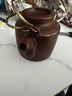 库存处理一九六八年顾景舟老一厂纯手工宜兴正品紫砂壶茶具套装 周桂珍铜提梁 500ml 实拍图