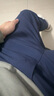 顶峰保罗（Dingfengbaoluo）西装裤男夏季商务正装直筒休闲百搭修身抗皱九分裤AM503藏青31 实拍图