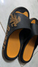 回力运动拖鞋男浴室内户外不易滑厚底凉拖鞋HL39391黑黄色45-46码 实拍图