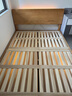 原始原素全实木床1.8米x2米现代简约主卧双人床纯实木榫卯大床L701D 【低体-原木色】1.5*2.0m单床 大板床 实拍图
