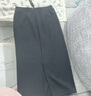 优衣库女装快干休闲窄身长裙/半身裙裙子485599 09 黑色 L 实拍图