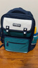 Edison小学生书包护脊减负反光大容量防泼水防下坠儿童背包2213-1蓝绿 实拍图