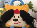 柚琳学生午睡毯子办公室抱枕被子二合一加厚加绒车载毯子沙发床头靠垫 黄色大耳狗 实拍图