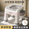 HOUYA蹲便改坐便椅软垫舒适款坐便器移动马桶蹲厕坐便凳淋浴洗澡坐凳 实拍图