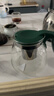 茶壶泡茶器整套茶具茶水分离玻璃耐热泡茶壶花茶套装茶漏 绿把一壶四杯 1000ml 实拍图