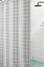 美居客 浴帘 防水淋浴帘 北欧雅灰加厚浴帘布窗帘浴室隔断帘150*200CM 实拍图