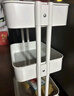 宜家（IKEA）拉斯克家居小推车三层置物架移动茶水桌客厅咖啡桌厨房储物收纳架 【升级款】白色小号 28*38*61cm 实拍图